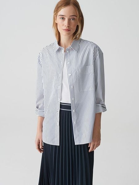 OPUS Koszula w kolorze białym rozmiar: 40. Białe koszule damskie Opus, bez wzorów, bez kołnierzyka, bez ramiączek. Za 125.85 zł.