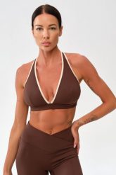 Stanik sportowy fitness Rough Radical Mocha Active Sports Bra. Czarne biustonosze sportowe damskie ROUGH RADICAL, bez wzorów, z elastanu. Za 111.92 zł.