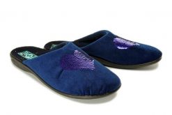ADANEX SAL10 SARA 25673 GR/CZ granat/czarny, kapcie damskie. Niebieskie kapcie damskie Adanex. Za 41.99 zł.