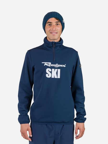ROSSIGNOL Narciarska bluza polarowa "Signature" w kolorze granatowym rozmiar: XXL. Niebieskie bluzy bez kaptura męskie Rossignol, xxl, z materiału. Za 144.24 zł.