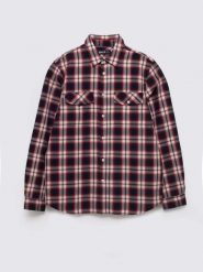 Koszula męska bawełniana w kratę czerwona Koliserson 603. Czerwone koszule męskie Big Star, l, z aplikacjami, z bawełny, bez kołnierzyka, bez ramiączek. Za 229.99 zł.