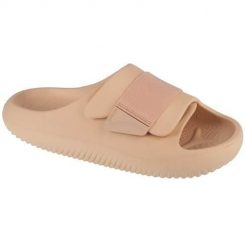 Klapki unisex Crocs 2094132DS. Brązowe klapki damskie Crocs, bez wzorów, z materiału, bez obcasa. Za 362.00 zł.