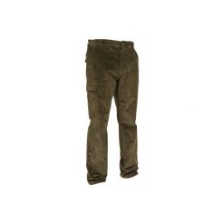 Spodnie myśliwskie 300. Brązowe spodnie materiałowe męskie SOLOGNAC, z bawełny. Za 139.99 zł.