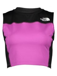 The North Face Top sportowy w kolorze fioletowo-żółtym rozmiar: XL. Czarne topy damskie The North Face, xl, bez wzorów, bez ramiączek. Za 131.43 zł.