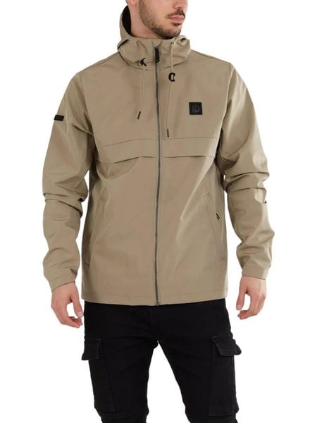Kurtka przejściowa męska Fundango Clayton Casual. Brązowe kurtki męskie Fundango, m, z aplikacjami, z materiału, casualowe, bez kaptura. Za 399.00 zł.