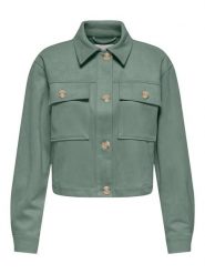 ONLY Kurtka koszulowa w kolorze zielonym rozmiar: XL. Zielone kurtki damskie Only, xl, bez wzorów, bez kaptura. Za 129.95 zł.