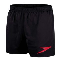 Spodenki szorty męskie Speedo Sport Solid. Czarne szorty męskie Speedo, z lycry, bez kołnierzyka. Za 149.99 zł.