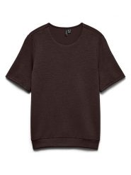 Vero Moda Koszulka w kolorze brązowym rozmiar: XS. Brązowe t-shirty damskie Vero Moda, xs, bez wzorów, bez kołnierzyka. Za 72.95 zł.