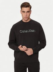Calvin Klein Bluza Shadow Embosed Logo K10K113081 Czarny Regular Fit. Czarne bluzy bez kaptura męskie CALVIN KLEIN, m, z bawełny. Za 449.99 zł.