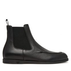 Sztyblety Emporio Armani. Czarne sztyblety męskie Emporio Armani, bez zapięcia. Za 2,339.00 zł.