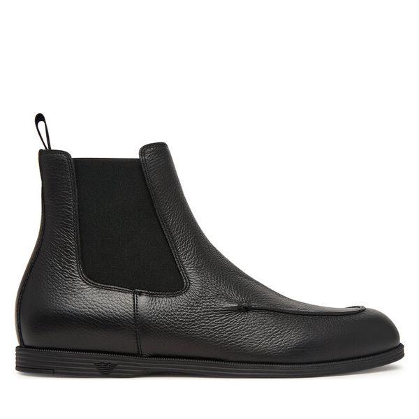 Sztyblety Emporio Armani. Czarne sztyblety męskie Emporio Armani, bez zapięcia. Za 2,339.00 zł.