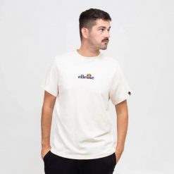 T-SHIRT MĘSKI KOSZULKA SPORTOWA ELLESSE. Białe t-shirty sportowe męskie Ellesse, m, z bawełny, bez ramiączek, na fitness i siłownię. Za 116.00 zł.