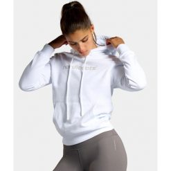 Bluza z kapturem damska Off Court. Białe bluzy z kapturem damskie NORDICDOTS, m, z bawełny. Za 275.00 zł.