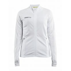 Bluza treningowa damska Craft Evolve Full Zip. Białe bluzy bez kaptura damskie Craft. Za 256.00 zł.