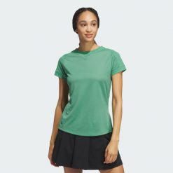 Koszulka Ultimate365 Rib Mix. Zielone t-shirty damskie Adidas, m, bez wzorów, z materiału, bez kołnierzyka. Za 249.00 zł.