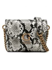 Guess Torebka w kolorze czarno-szarym - 14 x 11 x 4 cm rozmiar: onesize. Szare torebki klasyczne damskie Guess, z aplikacjami, z materiału, bez dodatków. Za 223.99 zł.