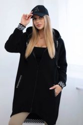 Bluza na suwak z kapturem czarna. Czarne bluzy z kapturem damskie KESI, l, z bawełny. Za 355.46 zł.