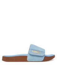 Puma Klapki Leadcat 2.0 Palermo Foil 399041 03 Niebieski. Niebieskie klapki damskie Puma, bez wzorów, ze skóry, bez obcasa. Za 209.99 zł.