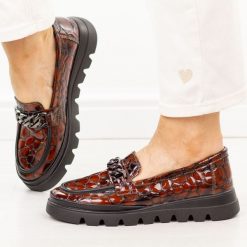 Brązowe skórzane mokasyny damskie Filippo Dp8004/26. Brązowe mokasyny damskie Filippo, z jeansu. Za 279.00 zł.