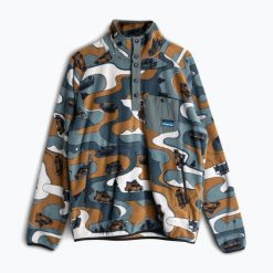 Bluza polarowa męska KAVU Teannaway. Szare bluzy bez kaptura męskie KAVU, m, z polaru. Za 319.99 zł.