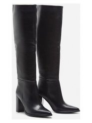 Herrlicher Skórzane botki "Florenze" w kolorze czarnym rozmiar: 40. Czarne botki damskie Herrlicher, z materiału, eleganckie, bez obcasa, bez zapięcia. Za 434.99 zł.