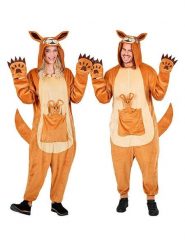 Carnival Party Kombinezon kostiumowy "Kangaroo" w kolorze jasnobrązowo-beżowym rozmiar: S/M. Brązowe kombinezony damskie Carnival Party, m, bez wzorów, bez kołnierzyka, bez ramiączek, krótkie. Za 130.99 zł.