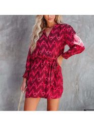 Milan Kiss Sukienka w kolorze czerwono-czarnym rozmiar: S. Czerwone sukienki damskie Milan Kiss, na co dzień, s, bez wzorów, z tkaniny, bez kołnierzyka, bez ramiączek, mini, proste. Za 165.71 zł.