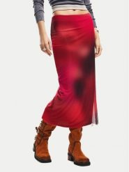 Desigual Spódnica ołówkowa Asmee 26SWFK02 Czerwony Slim Fit. Czerwone spódniczki damskie Desigual, m, bez wzorów, z syntetyku, ołówkowe. Za 379.99 zł.