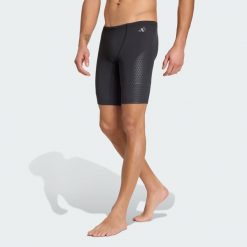 Szorty do pływania Speedtech. Czarne szorty męskie Adidas, bez wzorów, z elastanu, wakacyjne. Za 279.00 zł.