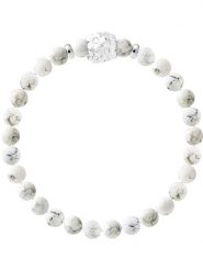 Pearline Bransoletka "Flowers" z howlitem rozmiar: onesize. Białe bransoletki damskie Pearline, srebrne. Za 152.99 zł.