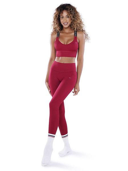 Athleas Top sportowy "Eva" w kolorze czerwonym rozmiar: XS/S. Czerwone topy damskie Athleas, s, bez wzorów, z materiału, bez ramiączek. Za 130.99 zł.