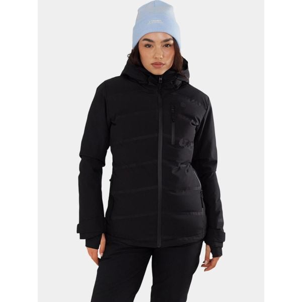 Kurtka Narciarska Damska Fundango Pumila. Czarne kurtki narciarskie i snowboardowe damskie Fundango, bez wzorów, bez kaptura, narciarskie. W wyprzedaży za 599.00 zł.