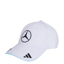 Czapka Mercedes-AMG Petronas Formula One Team George Russell. Białe czapki męskie Adidas, bez wzorów. Za 199.00 zł.