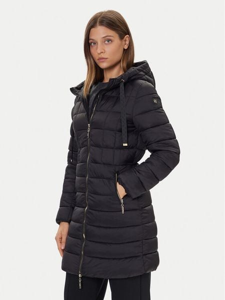 Gaudi Płaszcz zimowy 521BD35001 Czarny Regular Fit. Czarne płaszcze damskie GAUDI, na zimę, bez wzorów, z syntetyku. Za 529.99 zł.
