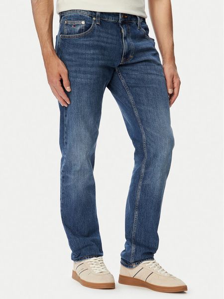 Tommy Jeans Jeansy Scanton DM0DM23655 Granatowy Slim Fit. Niebieskie jeansy męskie Tommy Jeans. Za 409.99 zł.
