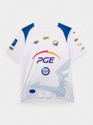 4F Koszulka klubowa z sezonu 2022/23 oraz 2023/24 męska 4F x Stal Mielec XXL. Białe t-shirty sportowe męskie 4f, m, z dzianiny, bez ramiączek, do piłki nożnej. W wyprzedaży za 119.99 zł.