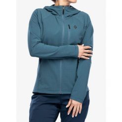 Bluza z kapturem damska Black Diamond Coefficient Storm FZ Hoody. Niebieskie bluzy z kapturem damskie Black Diamond, na zimę, xs. Za 491.99 zł.