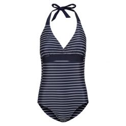 Damski Jednoczęściowy Kostium Kąpielowy Flavia II Stripe. Białe stroje jednoczęściowe damskie Regatta, bez wzorów. Za 139.99 zł.