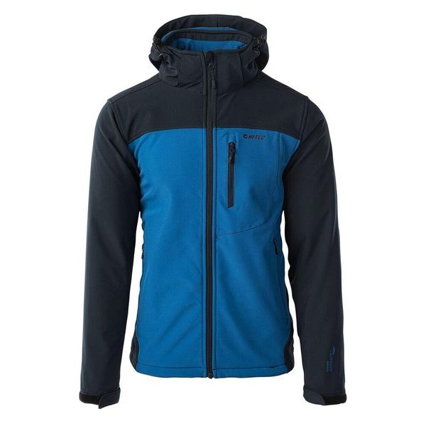 Męska Kurtka Soft Shell. Niebieskie kurtki męskie Hi-tec, m, bez wzorów, sportowe, bez kaptura. Za 279.99 zł.