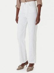 Marella Jeansy 2613181024 Biały Wide Leg. Białe jeansy damskie Marella. Za 889.99 zł.