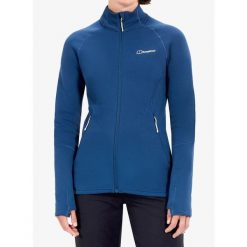 Bluza polarowa damska Berghaus Kinetic Powerstretch Jkt Af. Niebieskie bluzy bez kaptura damskie Berghaus, z polaru. Za 648.99 zł.