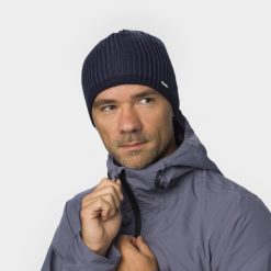 Czapka trekkingowa Alex XL. Niebieskie czapki męskie Eisbar, bez wzorów, z dzianiny, klasyczne. Za 179.99 zł.