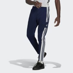 Spodnie piłkarskie męskie adidas Squadra 21 Training Pant. Białe spodnie dresowe męskie Adidas, bez wzorów, z dresówki. Za 114.00 zł.