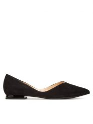 HÖGL Baleriny Basic 0-170012 Czarny. Czarne baleriny damskie HÖGL, bez wzorów, ze skóry, bez obcasa. Za 449.99 zł.