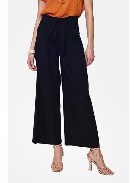 Le Jardin du Lin Lniane spodnie w kolorze czarnym rozmiar: 36. Czarne spodnie materiałowe damskie Le jardin du lin, bez wzorów, ze lnu, klasyczne, z standardowym stanem. Za 118.84 zł.