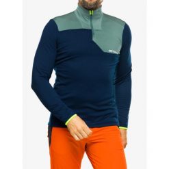 Bluza termiczna męska Ortovox Fleece Light Zip Neck. Niebieskie bluzy bez kaptura męskie ORTOVOX, m. Za 566.99 zł.
