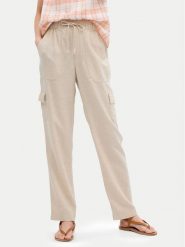 Gap Spodnie materiałowe 549334-00 Beżowy Regular Fit. Brązowe spodnie materiałowe damskie GAP, bez wzorów, z materiału. Za 179.99 zł.