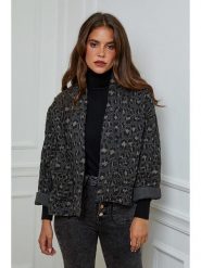 L'armoire de Suzette Kurtka przejściowa w kolorze antracytowym rozmiar: 38/40. Czarne kurtki damskie L'armoire de Suzette, l, bez wzorów, z bawełny, bez kaptura. Za 216.45 zł.