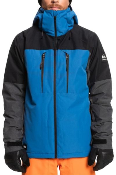 Kurtka męska Quiksilver Mission Plus narciarska niebieska S. Niebieskie kurtki męskie Quiksilver, m, bez wzorów, z tkaniny, bez kaptura. Za 441.60 zł.