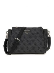 Guess Torebka w kolorze antracytowym - 24 x 18 x 8 cm rozmiar: onesize. Czarne torebki klasyczne damskie Guess, z aplikacjami, z materiału, bez dodatków. Za 439.24 zł.